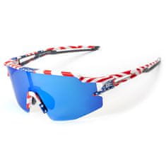 ROCKBROS Polarizirana kolesarska očala z UV filtrom in korekcijskim vložkom - model USA modra