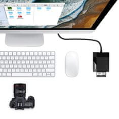 Ugreen Čitalnik pomnilniških kartic SD / micro SD / CF / MS USB 3.0 vtič - črn