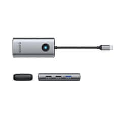 Orico Hub PW11-5P razdelilnik USB-C na USB-A USB-C PD HDMI - siv