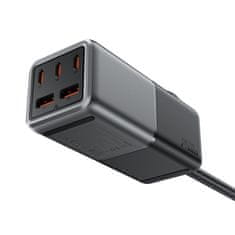 AceFast Namizni polnilnik Z2 GaN 75 W PD 3x USB-C 2x USB-A črno-siv