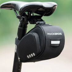 ROCKBROS Kolesarska torba pod sedež z hitrim zapiranjem, vodoodporna, črna