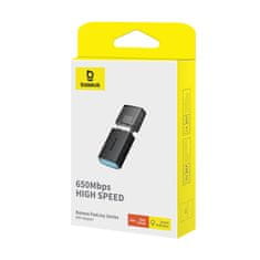 BASEUS Zunanja USB WiFi kartica 2,4 GHz 5 GHz 650 Mb/s črna