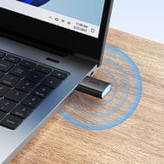 BASEUS Zunanja USB WiFi kartica 2,4 GHz 5 GHz 650 Mb/s črna