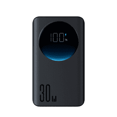 Joyroom 2v1 Powerbank 10000mAh 30W LED svetilka USB USB-C črna