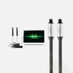 Ugreen Optični avdio kabel Toslink SPDIF 2 m – siv