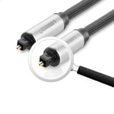 Ugreen Optični avdio kabel Toslink SPDIF 2 m – siv