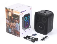 Tronsmart Brezžični zvočnik Halo 200 120 W + 2 mikrofona za karaoke – črn