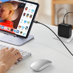Ugreen Kabel USB-C 5A za hitro polnjenje PD QC 1 m, bel