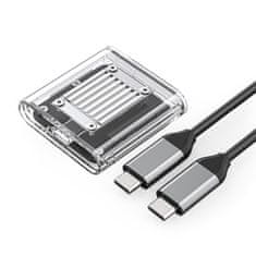Orico Žep za disk TC20-M2-10G M.2 NVME USB-C - prozoren