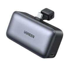 Ugreen Powerbank 5000mAh z integriranim priključkom USB-C (moški) / USB-C (ženski) - siv