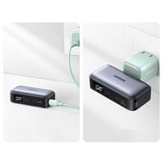 Ugreen Powerbank 5000mAh z integriranim priključkom USB-C (moški) / USB-C (ženski) - siv