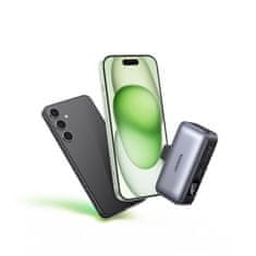 Ugreen Powerbank 5000mAh z integriranim priključkom USB-C (moški) / USB-C (ženski) - siv