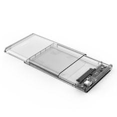 Orico Ohišje za disk 2139C3 2,5'' HDD / SSD USB-C 5 Gb/s – prozorno