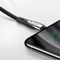 Joyroom Kabel za hitro polnjenje iPhone USB-A - Lightning Sharp Series 1,2 m črn