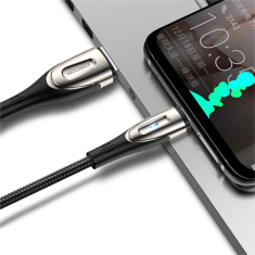 Joyroom Kabel za hitro polnjenje iPhone USB-A - Lightning Sharp Series 1,2 m črn