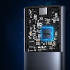Ugreen Žep za disk ohišje trdega diska M.2 B-Key SATA 3.0 siva + kabel USB tip C