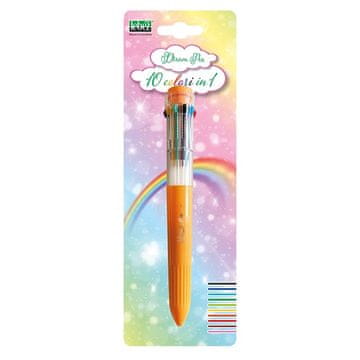 LEBEZ Svinčnik kemični z 10 barvnimi vložki mix barve 68032 blister