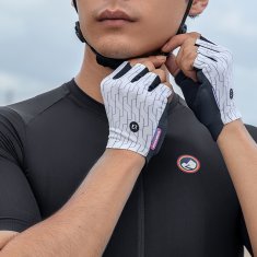 ROCKBROS Kolesarske rokavice za kolesarjenje MTB velikost XL - belo-črne