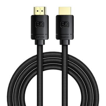 BASEUS HDMI video kabel High Definition Series 8K 2 m - črn