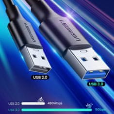 Ugreen Kabel USB-A 3.0 - USB-C 3A 2 m - črn