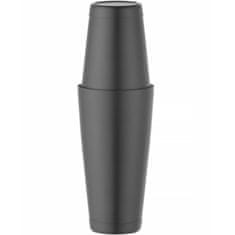 Bar Up 2-delni boston shaker za koktajle Tin on Tin 0,8 l – črn