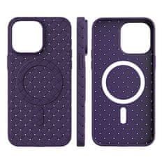 HURTEL Etui pokrowiec plecionka do iPhone 15 z MagSafe Woven Case czarny