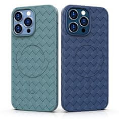 HURTEL Etui pokrowiec plecionka do iPhone 15 z MagSafe Woven Case czarny