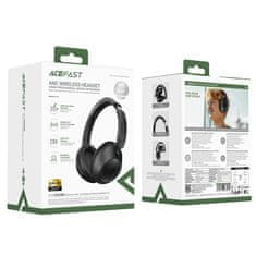AceFast Brezžične slušalke H3 Bluetooth z ANC USB-C IPX4 – črne