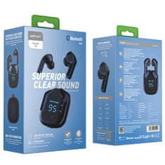AceFast Brezžične slušalke TWS Bluetooth modre
