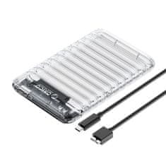 Orico Ohišje za disk 2139U3-V1 2,5'' HDD / SSD USB Micro-B 5 Gb/s – prozorno
