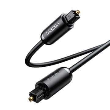 Ugreen Optični avdio kabel Toslink SPDIF 1 m – črn