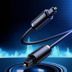 Ugreen Optični avdio kabel Toslink SPDIF 1 m – črn