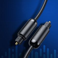 Ugreen Optični avdio kabel Toslink SPDIF 1 m – črn