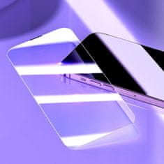 BASEUS 2x kaljeno steklo za iPhone 14 Pro Max za celoten zaslon z zaščito za zvočnik 0,3 mm