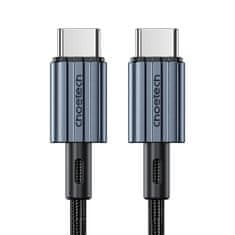 Choetech Kabel USB-C - USB-C PD 60 W v pletenem ohišju XCC-1014 - siv