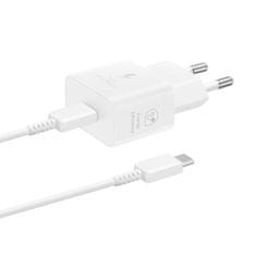 Samsung Samsung 25 W SFC omrežni polnilnik z USB-C kablom – bel