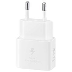 Samsung Samsung 25 W SFC omrežni polnilnik z USB-C kablom – bel