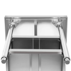 Royal Catering Delovni pult, jeklen, 3 ravni, 120 x 60 cm, do 600 kg