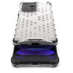 HURTEL Hibridni zaščitni etui za Xiaomi Redmi Note 12 Pro+ Honeycomb, modri