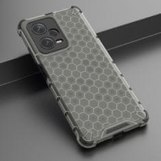 HURTEL Hibridni zaščitni etui za Xiaomi Redmi Note 12 Pro+ Honeycomb črn