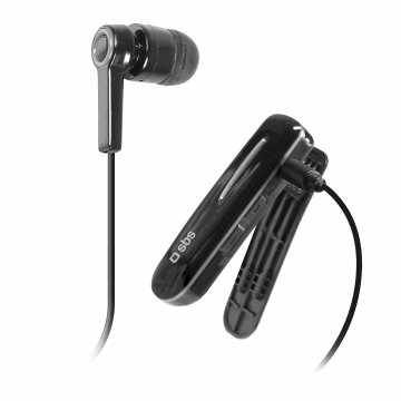 SBS Brezžična slušalka s sponko Bluetooth - črna