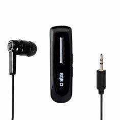SBS Brezžična slušalka s sponko Bluetooth - črna