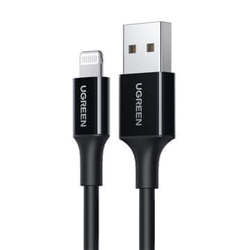 Ugreen Kabel USB-A - iPhone Lightning MFi 2,4 A 2 m - črn