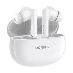 Ugreen Brezžične slušalke HiTune T6 z funkcijo ANC + kabel USB-A - USB-C bele