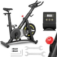 Gymrex Stacionarni treningovni spinning kolo 13 kg LCD Gymrex GR-MG13