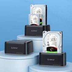 Orico Docking postaja 6819C3 za 2,5'' / 3,5'' SATA HDD / SSD disk – črna