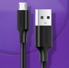 Ugreen Kabel mikro USB - USB-A 0,5 m - črn