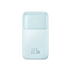 BASEUS Powerbank z zaslonom 10000mAh 22,5W Comet Series + kabel USB-A - USB-C 0,3m modra