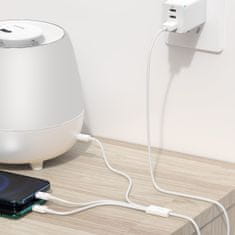 BASEUS 3v1 Kabel Superior Series USB-A - USB-C / iPhone Lightning / micro USB 3,5 A 0,5 m - bel