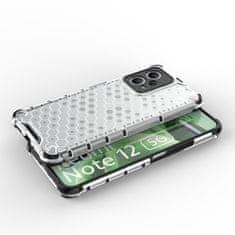HURTEL Hibridni zaščitni etui za Xiaomi Redmi Note 12 5G / Poco X5 5G Honeycomb modri